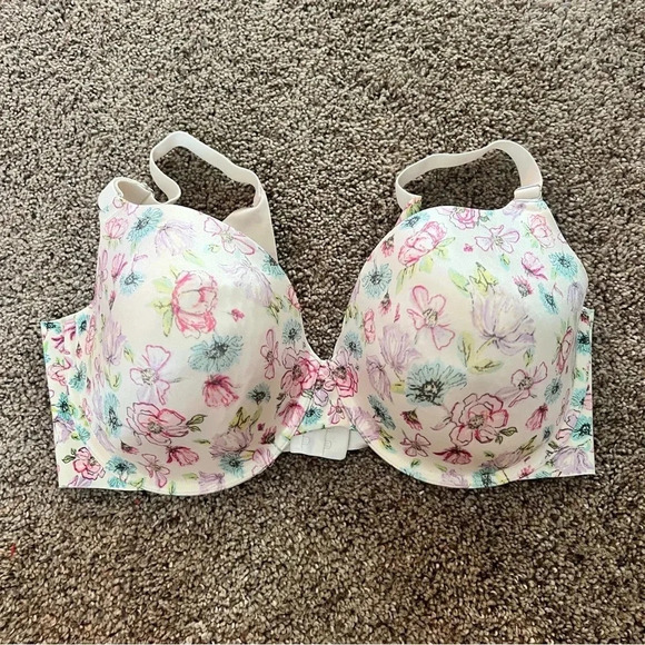 Secret Treasures 52469 Women Floral Light Lined Back Smoothing T Shirt Bra 40DDD - Picture 5 of 13